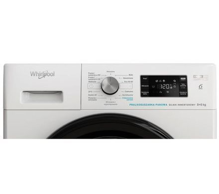 Прально-сушильна машина Whirlpool FFWDB 864349 BV EN - 54 см - 8 кг/6 кг