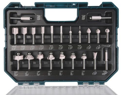 MAKITA ФРЕЗИ УНІВЕРСАЛЬНІ 8mm НАБІР 22шт.