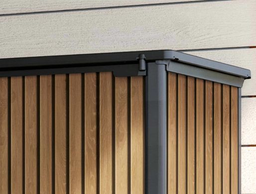 Садовый шкаф для хранения Deco Vertical 1400L 2 полки Venetian Brown Keter