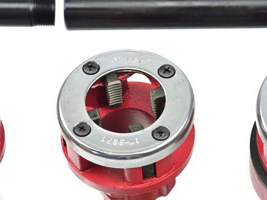 Набор для нарезания резьбы с трещоткой 4 шт 1/2" - 1,1/4" Geko G01000