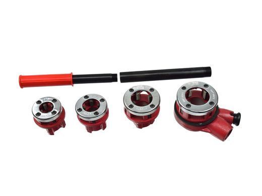 Набор для нарезания резьбы с трещоткой 4 шт 1/2" - 1,1/4" Geko G01000