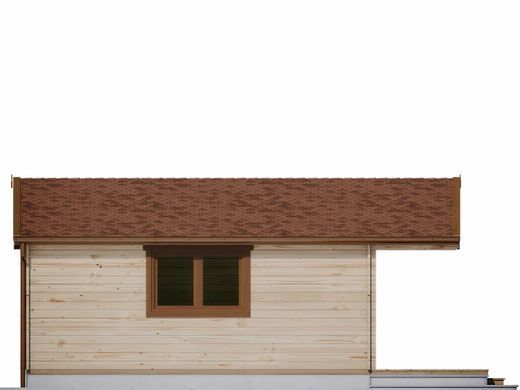 Дом для дачи деревянный CHEWA 35м&sup2; Nordenwood