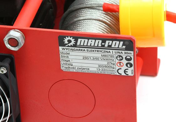 Електрична кабельна лебідка 600 кг Mar-Pol M80785