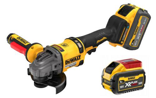 Болгарка аккумуляторная угловая DEWALT DCG418SHDX2 125 мм 54 В FLEXVOLT