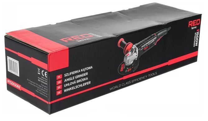 Кутова шліфувальна машина RED TECHNIC RTSZK0069, 125 мм