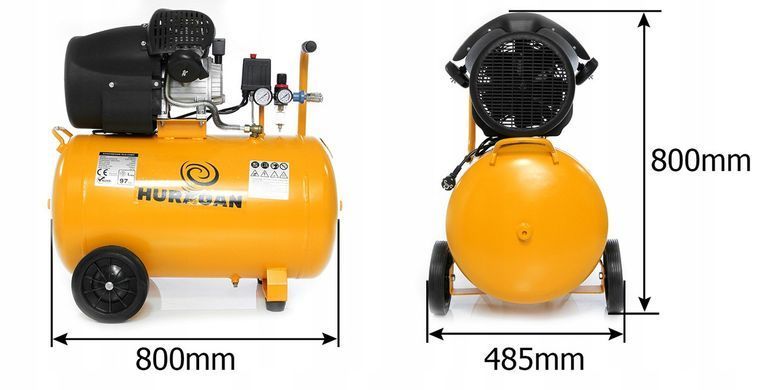 Компрессор 100Л 2T УРАГАН Marpol