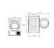 Сушильна машина Beko DF7412WPB - тонка 45,9 см - тепловий насос - 7 кг