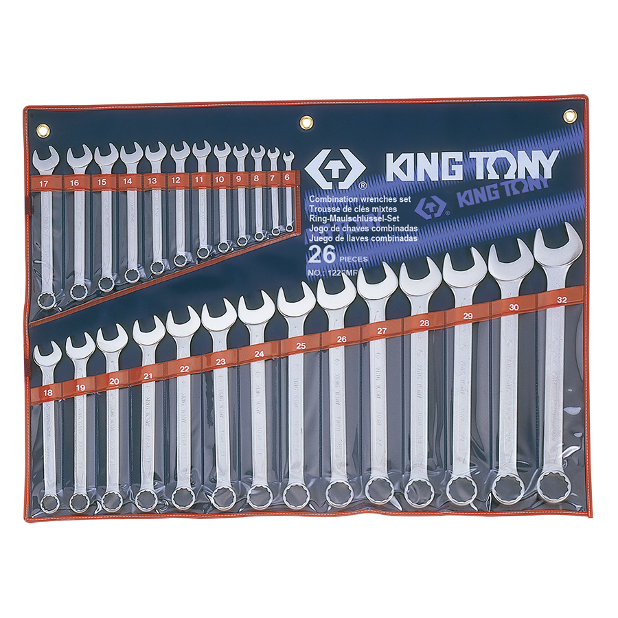 Набор ключей комбинированных King Tony 26 шт. 6–32 мм в чехле KT1226MRN