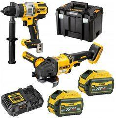 DEWALT НАБОР COMBO 18V DCK2016T2T (DCD999, DCG418) 2x6,0Ah