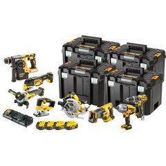 DEWALT КОМБО НАБІР 18V DCK865P4T (DCD796, DCF899H, DCS367, DCH273, DCS334, DCG405, DCS355, DCS570) 4x5,0Ah 4xTSTAK