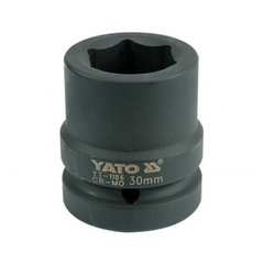 Ударная головка для гайковёрта под квадрат 1'' 30мм (длина 54мм) Yato YT-1186