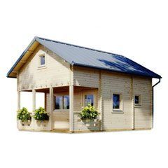 Деревянный дом для дачи Kiryd 65 м&sup2; с террасой Nordenwood