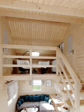 Дерев'яний будинок для дачі Kiryd 65 м&sup2; з терасою Nordenwood