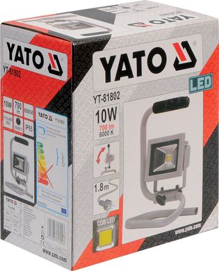 Переносний світлодіодний прожектор 10 Вт із кабелем Yato YT-81802