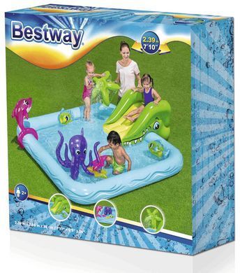 Надувной детский игровой центр-бассейн Fantastic Aquarium Bestway 53052