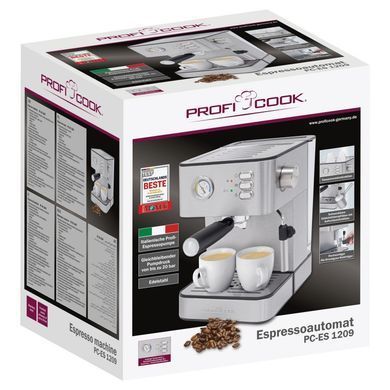 Кавомашина високого тиску еспресо 1,8 л 850 Вт ProfiCook PC-ES 1209