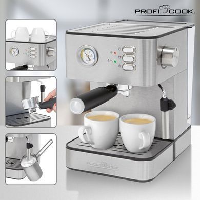 Кавомашина високого тиску еспресо 1,8 л 850 Вт ProfiCook PC-ES 1209
