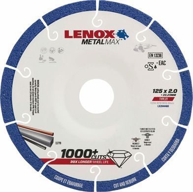 Круг отрезной Irwin по металлу 125 мм тип 27 для резки и удаления заусенцев /Lenox