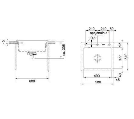 Кухонная мойка Franke Mythos MTK 610-58 - полярная белизна