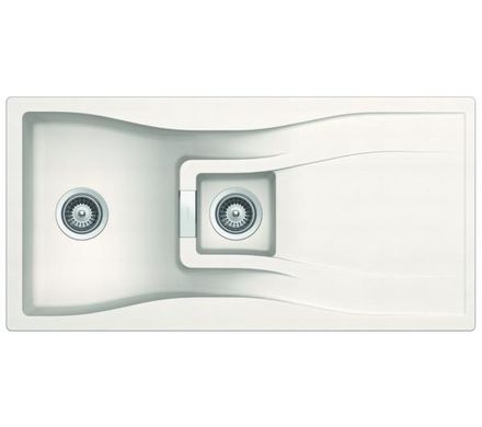 Кухонна мийка Schock Waterfall D-150 - полярний білий