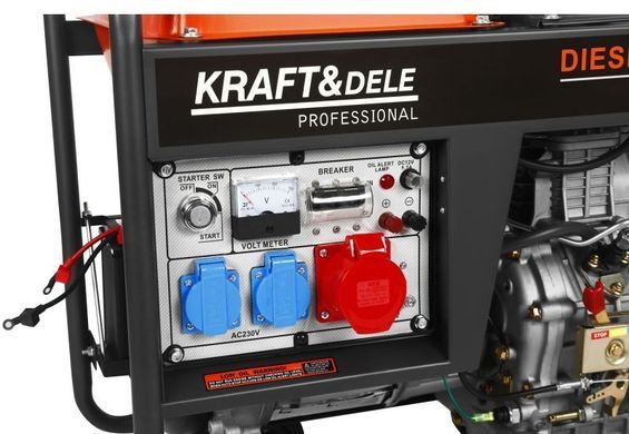 Дизельний генератор 7 кВт 230 В/400 В Kraft&Dele KD3243
