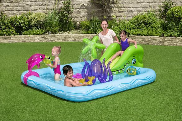 Надувной детский игровой центр-бассейн Fantastic Aquarium Bestway 53052