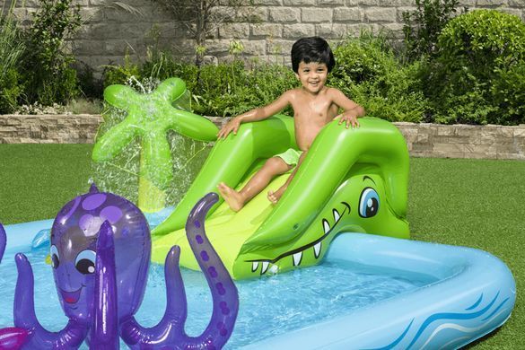 Надувной детский игровой центр-бассейн Fantastic Aquarium Bestway 53052