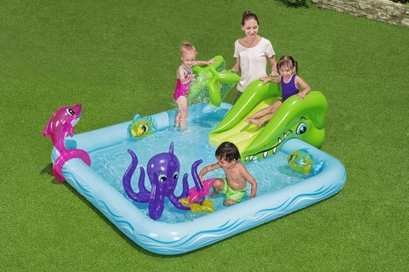 Надувной детский игровой центр-бассейн Fantastic Aquarium Bestway 53052