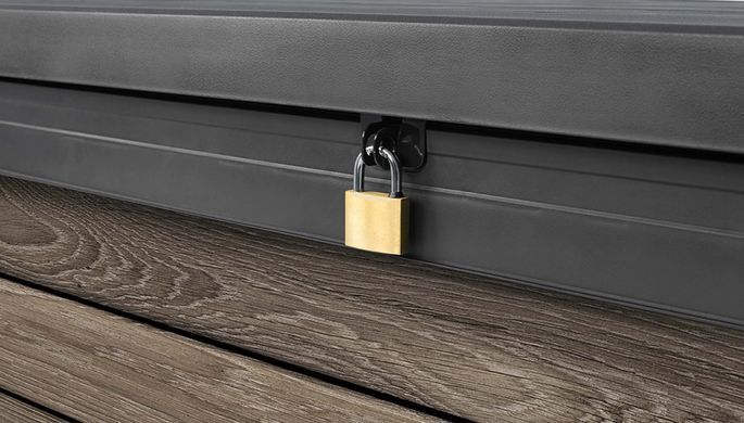 Садовий ящик для зберігання пластиковий 380 л Storm Grey Keter