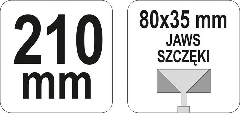 Плоскогубцы 210мм для гибки профиля Yato YT-5140