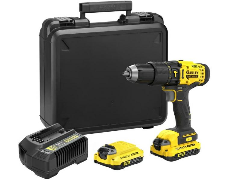Ударний шуруповерт Stanley V20 SFMCD711C2K 50 Нм, 2x1,5 Ah, кейс