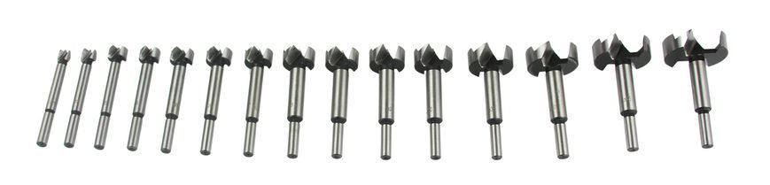 ФРЕЗИ ПО ДЕРЕВУ 15PCS / Сердечники - Сучкорізи 10-50mm