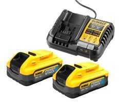 DEWALT АКУМУЛЯТОР 18V 5,0Ah DCBP518 POWERSTACK 2шт. +ЗАРЯДНИЙ ПРИСТРІЙ DCB1104