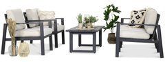 Металлическая мебель для террасы Furrore Lotus Caffe Dark Grey