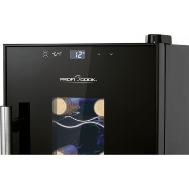 Винний холодильник вітрина 23 л 8 пляшок ProfiCook PC-WK 1232