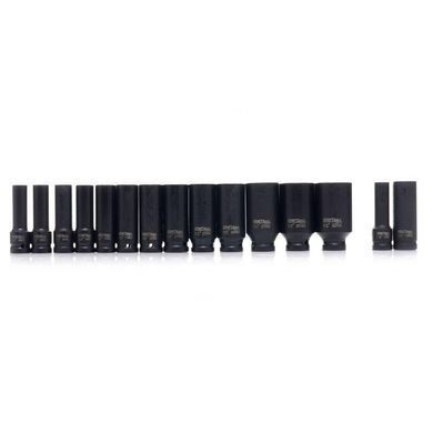 Набір ударних головок 1/2" 10-32 мм 16 шт Kraft&Dele KD11755