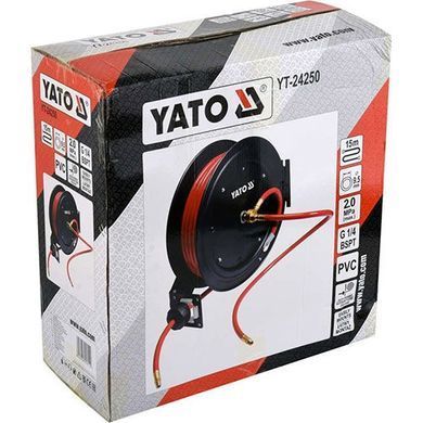 YATO ШЛАНГ ПНЕВМАТИЧНИЙ НА КОТУШЦІ 15м x 9,5мм