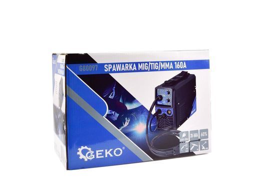 Сварочный аппарат MIG/TIG/MMA 160 А Geko G80097