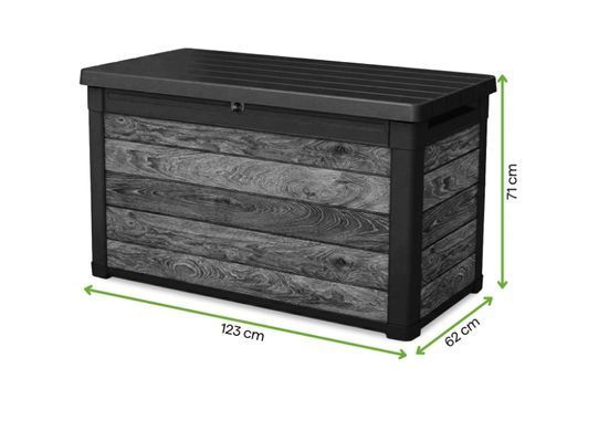 Садовый ящик для хранения пластиковый 380 л Walnut Keter