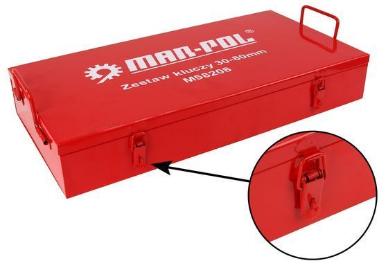 Набір гайкових ключів 1" 30-80 мм 21 шт Mar-Pol M58208