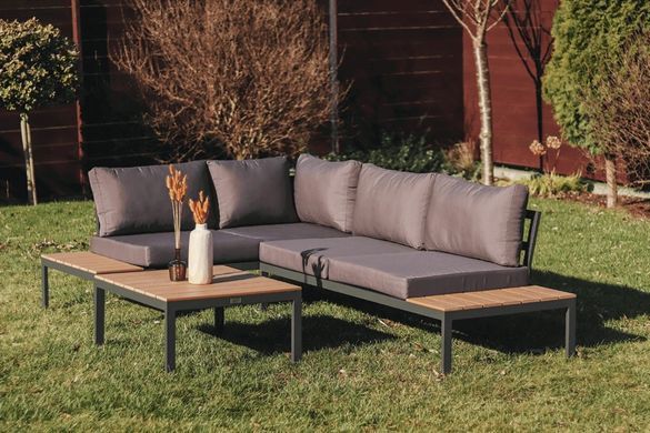 Комплект садових меблів з металу Focus Garden Emerson Light Grey