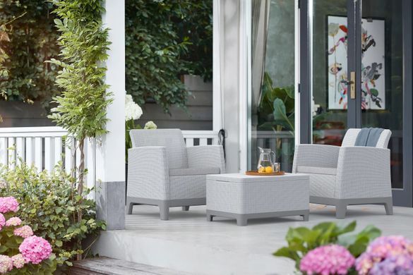 Комплект меблів для балкона і тераси Scandi Forma Balcony під натуральний джут Keter