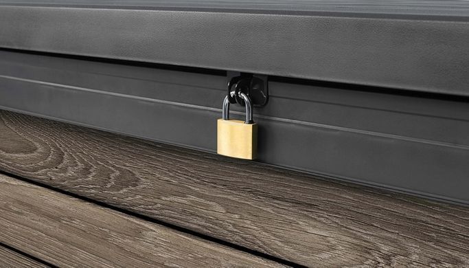 Садовый ящик для хранения пластиковый 380 л Walnut Keter