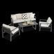 Металеві меблі для тераси Furrore Lotus Caffe Dark Grey