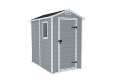 Садовый домик пластиковый KETER Manor 4x6 130 x 192 x 198cm серо-белый