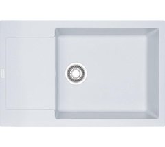 Кухонна мийка Franke Maris MRG 611-78 XL полярна білизна - граніт, вбудовується в стільницю, сушарка