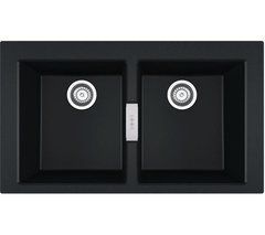 Кухонна мийка Franke Sirius 2.0 S2D 620 онікс - тектонайт, вбудовується в стільницю