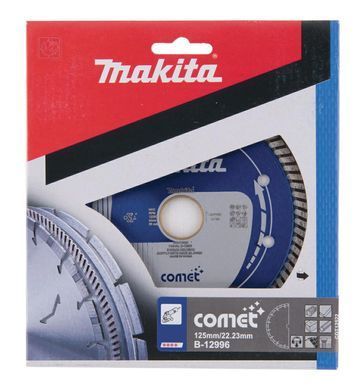 Алмазний диск makita 125x22,23 мм повний (сухий/мокрий) бетон, цегла, плитка