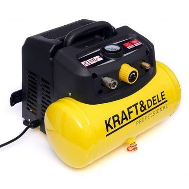 Безмасляний компресор 6 л 8 бар Kraft&Dele KD1415