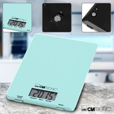 Кухонні ваги Clatronic KW 3626 скляні м'ятний